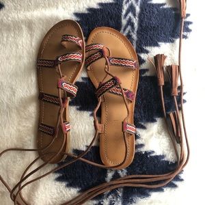 Madden Girl Wrap Around Sandals